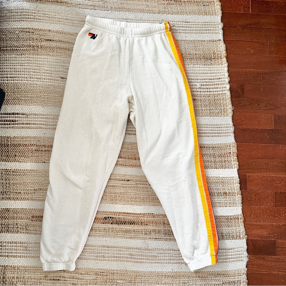 Aviator Nation White Sweatpants